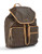 Calvin Klein Monogrammed Backpack - Brown/Khaki/Camel