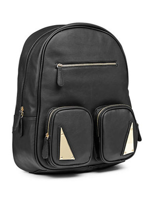 Material Girl Sadalia Plated Laptop Backpack - Black
