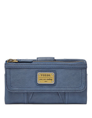 Fossil Emory Zip Clutch - Blue