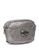 Guess Juliet Metallic Quilted Signature Cosmetics Pouch - Silver