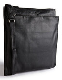 Derek Alexander Super Slim Twin Zip Bag - Black
