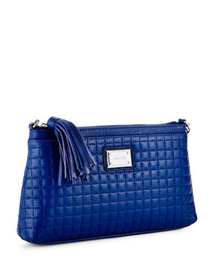 Calvin Klein Hastings Quilted Leather Crossbody Bag - Ink