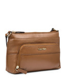 Calvin Klein Pebble Crossbody Bag - Luggage