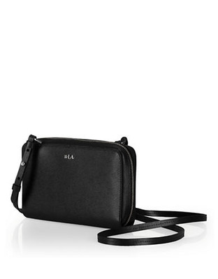 Lauren Ralph Lauren Tate Tech Leather Crossbody - Black