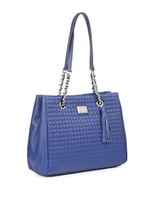 Calvin Klein Hastings Quilted Leather Handbag - Blue