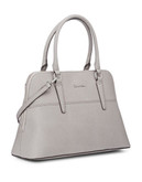 Calvin Klein Colette Saffiano Leather Dome Bag - Grey