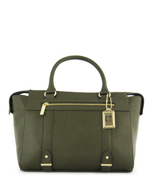 Anne Klein Military Luxe Satchel - Olive