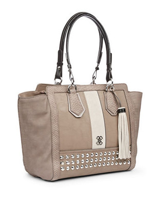 Guess Knoxville Mixed Media Bag - Light Taupe