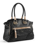 Guess Large Avery Satchel - Black