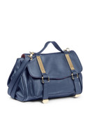 Material Girl Rizza Plated Satchel - Navy