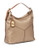 Lauren Ralph Lauren Leathered Paneled Hobo Handbag - Gold