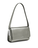Calvin Klein Sanremo Saffiano Leather Shoulder Bag - Grey