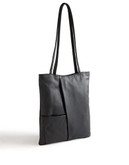 Derek Alexander Leather Shopper Bag - Black