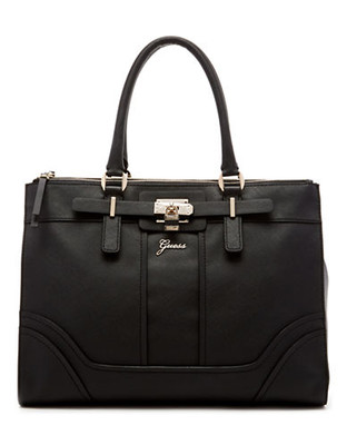 Guess Grayson Double Zip Carryall - Black