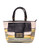 Olivia And Joy Payton Tote Bag in Woven Straw with Faux Leather and Linen - Multi