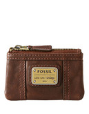 Fossil Emory Zip Coin - Dark Brown