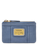 Fossil Emory Zip Coin - Blue