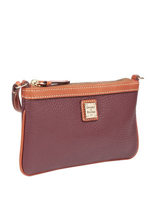 Dooney & Bourke Pebbled Leather Wristlet - Bordeaux