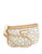 Calvin Klein Leather Monogram Wristlet - Beige