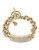 Michael Kors Gold Tone All Over Clear Pave Plaque Toggle Bracelet - Gold