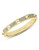 Michael Kors Gold Tone With Clear Pave Pyramid Hinge Bangle - Gold