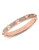 Michael Kors Rose Gold Tone With Clear Pave Pyramid Hinge Bangle - Rose Gold