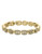 Michael Kors Gold Tone With Clear Pave Maritime Link Tennis Bracelet - Gold