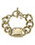 Michael Kors Gold Tone Mk Etched Logo Plaque Curb Chain Toggle Bracelet - Gold