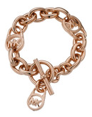Michael Kors Rose Gold Tone Toggle Link Bracelet - Rose Gold
