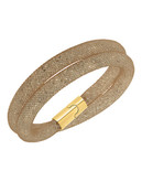 Swarovski Gold Tone Swarovski Crystal Wrap Bracelet - Gold