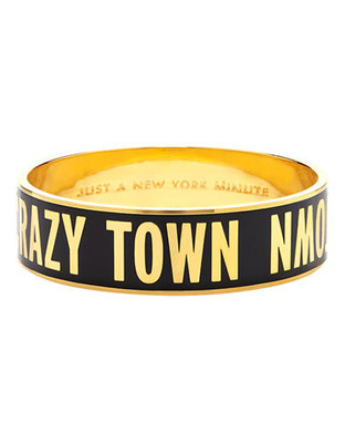 Kate Spade New York Idiom Bangles Crazy Town - BLACK