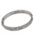 Carolee Deco Crystal Hinged Bangle Bracelet - Silver