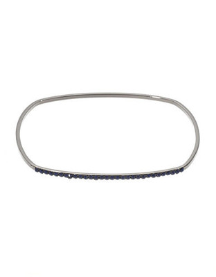 424 Fifth Thin Crystal Wire Bangle - blue