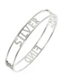 Kate Spade New York Find the Silver Lining Bangle - Silver