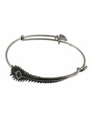 Alex And Ani Peacock Feather Wrap - Silver