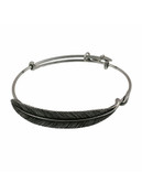 Alex And Ani Quill Feather Wrap - Silver