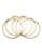 Carolee Word Play Sentiments FRIEND Bangle Bracelet Set Gold Tone Bangle - Gold