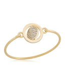Carolee Word Play Double Take HEART OF GOLD Bangle Bracelet - Gold