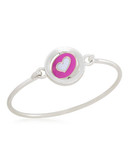 Carolee Word Play Double Take YOU HAVE MY HEART Bangle Bracelet - Pink