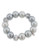 Carolee Cosmic Reflections Tonal Silver 14mm Pearl Stretch Bracelet - Silver