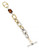 Kenneth Cole New York Topaz Faceted Bead Pave Link Toggle Bracelet - Topaz