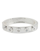 Robert Lee Morris Soho Touch of Pave Metal Bangle - Silver