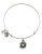 Alex And Ani Oyster and Pearl Charm Bangle - SILVER