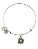 Alex And Ani Oyster and Pearl Charm Bangle - Silver