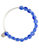 Alex And Ani Luxe Sapphire  Beaded Bangle - Silver
