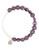 Alex And Ani Luxe Amethyst  Beaded Bangle - Silver