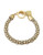 Anne Klein Stone Tube Pave Toggle Bracelet - G GOLD