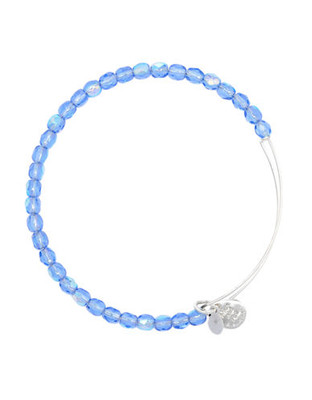 Alex And Ani Sky Rock Candy Beaded Bangle - Silver