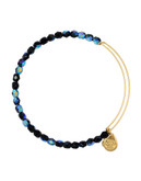 Alex And Ani Midnight Rock Candy  Beaded Bangle - Gold