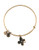 Alex And Ani Lucky Clover Charm Bangle - Gold